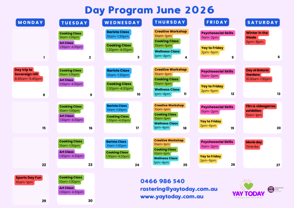 June activity planner