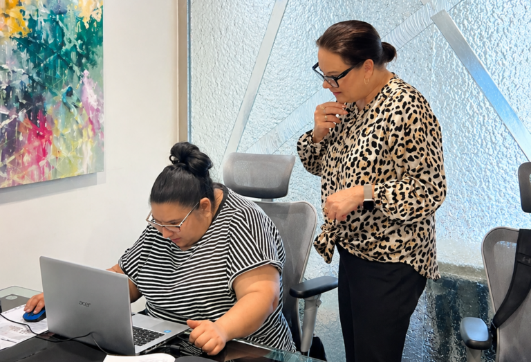 A YAY Today coordinator reviewing a participant referral